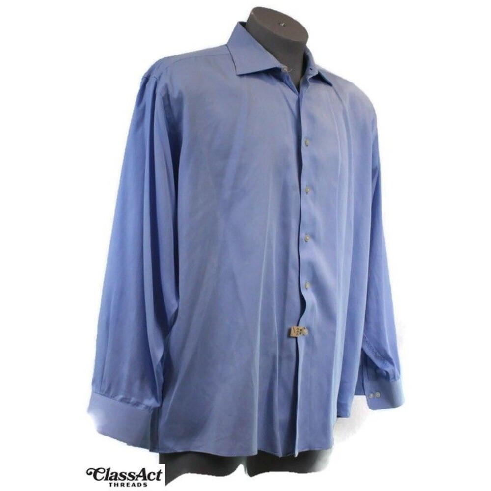 Calvin Klein Men's Stretch Dress Shirt Cotton Lastol XLA Blend 17.5 34/35